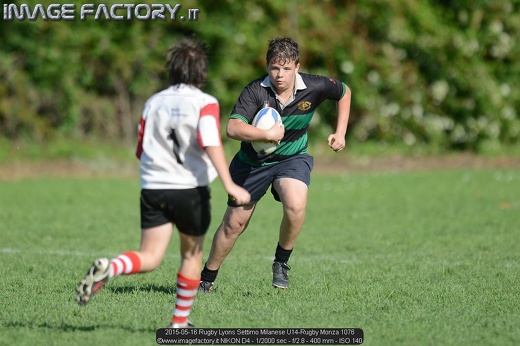 2015-05-16 Rugby Lyons Settimo Milanese U14-Rugby Monza 1076